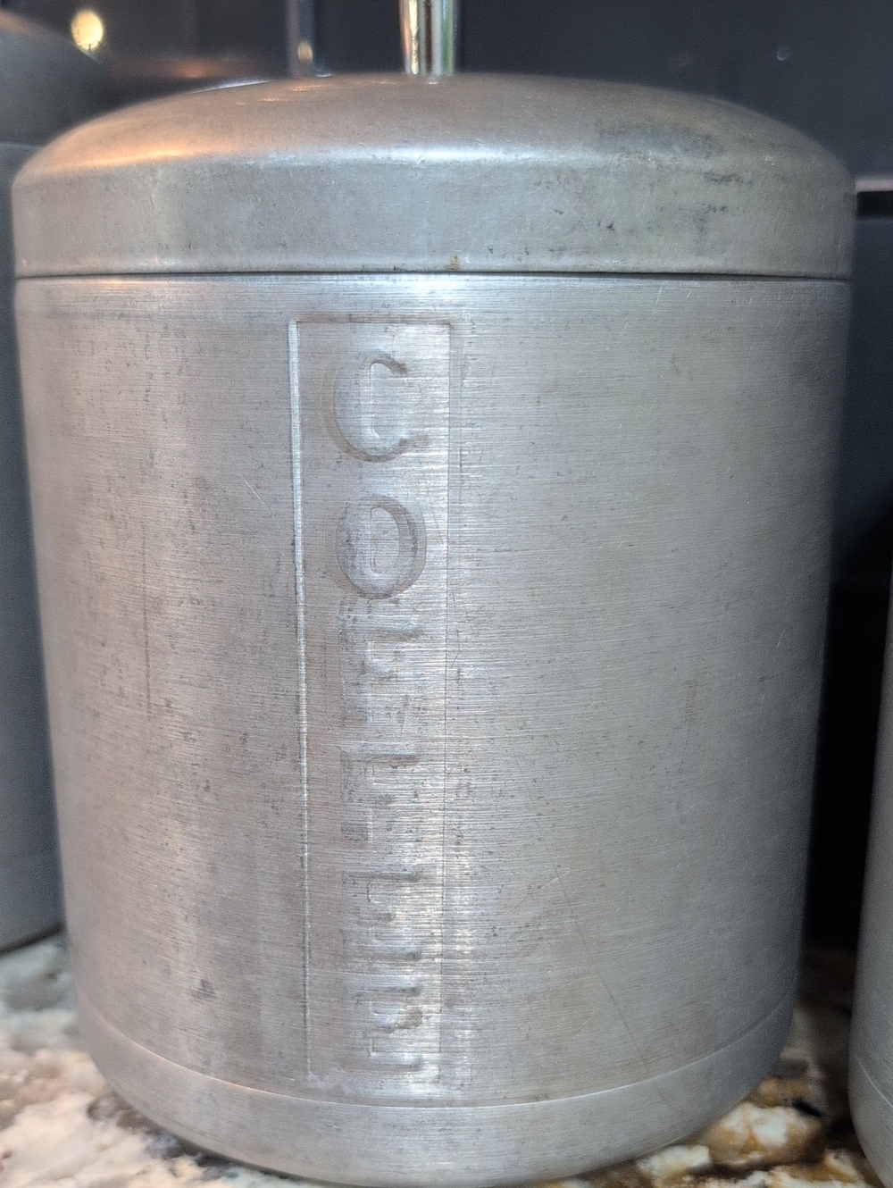 Vintage Aluminum Mid century Modern Cannister Set - Picture 4 of 7